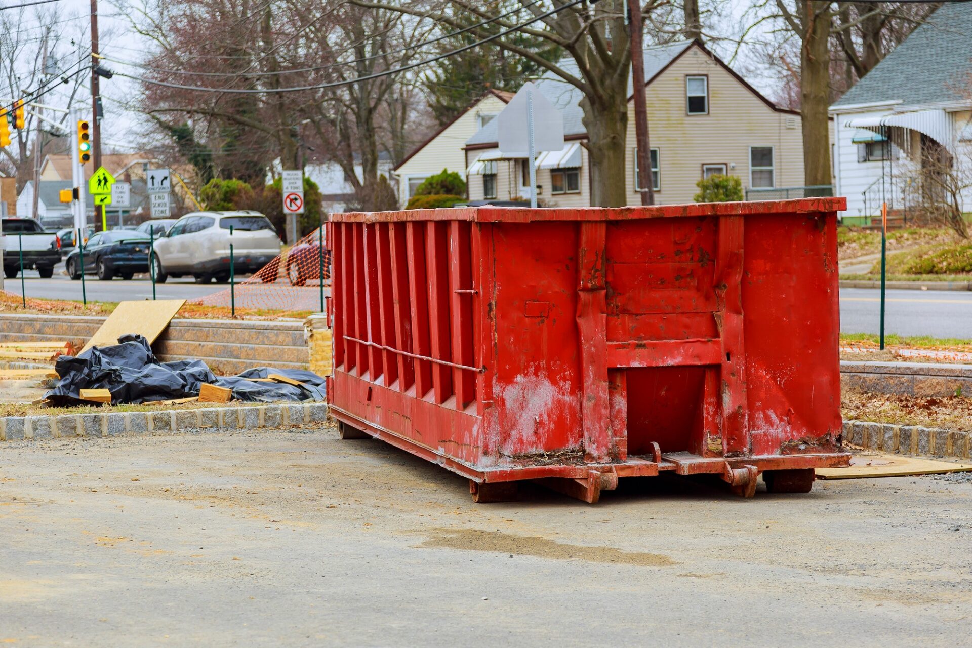 container Over flowing Dumpsters being full with garbage